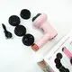 Массажер антицеллюлитный для тела рук и ног 4 насадки 6 скоростей Deep Rolling Massager. Цвет: розовый
