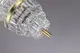 Люстра светодиодная подвесная LED светильник для квартиры на потолок лэд 26715 Латунь 30-200х11х11 см.