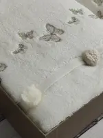 Pupilla 2в1 Sila butterfly krem ​​полотенца с помпонами.Турция