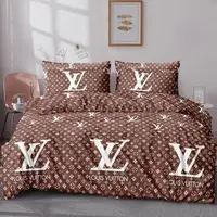 Постельное белье Бязь Люкс Стиль LV MERISET - Семейный на резинке