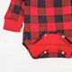 Детское боди с высокой горловиной и начесом Plaid