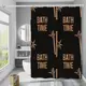 Шторка для ванны из полиэстера водонепроницаемая Bathlux 180x180 см с кольцами, занавеска для ванной комнаты