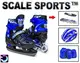 Роликовые коньки Scale Sport. Размер 34-37: 21.5-24, светящиеся PU колёса. Blue (806525848)