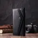 Кожаный женский кошелек с геометрическим клапаном ST Leather 22546 Черный