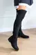 Ботфорты женские Fashion Belya 3247 41 размер 26 см Черный