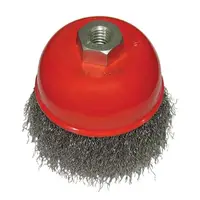 Щітка чашкова 85 мм, для КШМ, М14 (кручений дріт) INTERTOOL BT-1085