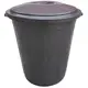 Контейнер для мусора с крышкой на 49 л Eco шоколад Irak Plastik