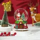 Шар новогодний декоративный светящийся с музыкой Дед Мороз с подарками 13992 12х8 см