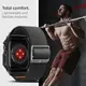 Чехол и ремешок Spigen для Apple Watch 4/5/6/7/8/9/SE (44/45 mm) - Lite Fit Pro, Matte Black (ACS07103)