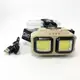 Фонарь налобный аккумуляторный Bailong HX-816 2COB(white+red) влагозащита, Фонарь на голову для бега