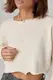 Укорочений жіночий джемпер oversize - молочний цвет, ONE SIZE