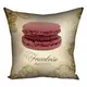 Подушка c принтом габардиновая Macaroon framboise 50x50 (5P_SWE018)