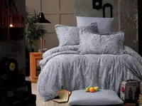 Постільна білизна євро Arya Vogue Органік Жаккард Siv AR-A107264 200х220 см