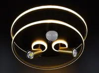 Люстра світлодіодна стельова LED світильник для квартири на стелю лед 26538 Чорний 15х40х60 см.