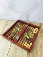 Набор настольных игр 3 в 1 шахматы, шашки, нарды 29х29 (5566C)