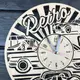 Концептуальные настенные часы из дерева «Ретро автомобиль»