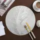 Салфетка сервировочная 18446 38 см серебристая