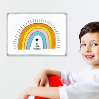 Табличка металлическая Be a kind rainbow 26х18,5 см (MET_20J033_WH)