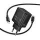 Адаптер сетевой HOCO C to C cable Profit single port PD charger set N83 |1Type-C, 40W/3A, PD/QC|