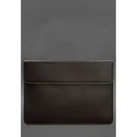 Кожаный чехол-конверт на магнитах для MacBook Pro 16" Темно-коричневый