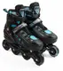 Роликовые коньки Best Roller 80-115 M колеса PU светятся. Black and Blue (размер 34-38) (186955)