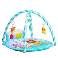 Развивающий коврик для малышей Bambi 915-916 с погремушками Голубой