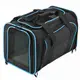 Сумка переноска для кошек и собак XL 76x46x28 см CosmoPet CP-05 Black/Blue