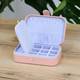 Скринька для прикрас стьобана з екошкіри пудра 16.5*11.5*5.5 см Гранд Презент JZ-014-1