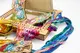 Органайзер-парковка с отверстиями для намотки ниток Ткань ТМ Embroidery Craft Органайзер под процесс 35х26х6 66 отверстий грецкий орех OG-071