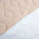 Ткань плащевая стеганная 10x10 см, утеплитель синтепон 100 + спанбонд, плащевой однотонный, 140 см, 210 гр/м2 беж