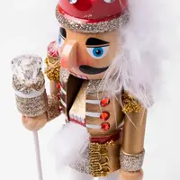 Фігура новорічна Novogod'ko Лускунчик 974680 20 см золотиста