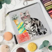 Косметичка квадратная Basic Кошка в розовых очках 16x16 см (KB_19M032_SE)