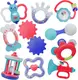 Набор погремушек Baby Toys, 9 погремушек, грызунок, трещотка, свисток. Multicolor (108236)