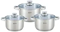 Набор кастрюль 6 предметов Rainstahl RS-1642-06