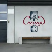 Трафарет для покраски для автомастерской с надписью Garage, одноразовый из самоклеящейся пленки 175 х 179 см