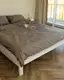 Постельное белье полуторное Dushka Home Сатин Люкс 20924 160х215 см кофе с молоком