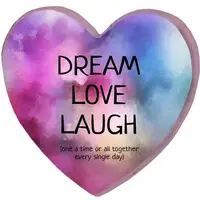 Подушка сердце 3D Dream love laugh 40х40х7,5 см 3DPS_15L099
