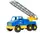 Дитяча пожежна машина City Truck, пластик, 47,5х19х24 см. Yellow and Blue (102158)