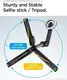 Штатив для селфи Spigen Selfie Stick Tripod Wondersnap Magsafe S570W (62 см), Black (AMP06402)