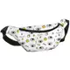 Сумка-бананка Bumbag унисекс на пояс и через плечо Глазки 27x16 см