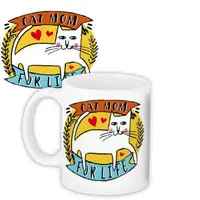 Кружка с принтом Cat mom for life KR_21M035