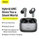 Наушники Bluetooth BASEUS SIMU ANC True Wireless Earphones S2 |42/480mAh, 6/24Hours| (NGS2-02)
