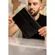 Кожаный блокнот софт-бук 7.0 черный Краст