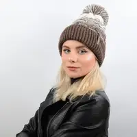Шапка Keri 17008 коричн-молоко