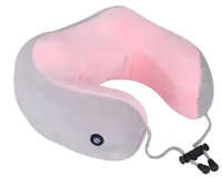 Масажна подушка U-Shaped Massage Pillow (від батарейок) Pink (WM-003) (14208)
