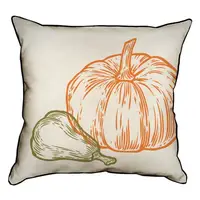 Подушка с мешковины Тыквы 45x45 см (45PHB_23O001)
