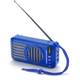 Колонка портативная с солнечной батареей Bluetooth T&G TG368 blue синяя