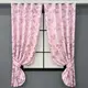 Шторы (2шт 1,3х1,7м) короткие из ткани софт. Цвет розовый. Код 1158ш 35-0418