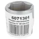 Насадка шестигранная короткая 1/2" 30мм CrV mid SIGMA (6071301)