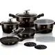 Набор посуды Berlinger Haus MetalliС Line Shiny BlaСk СolleСtion BH-7032 13 предметов